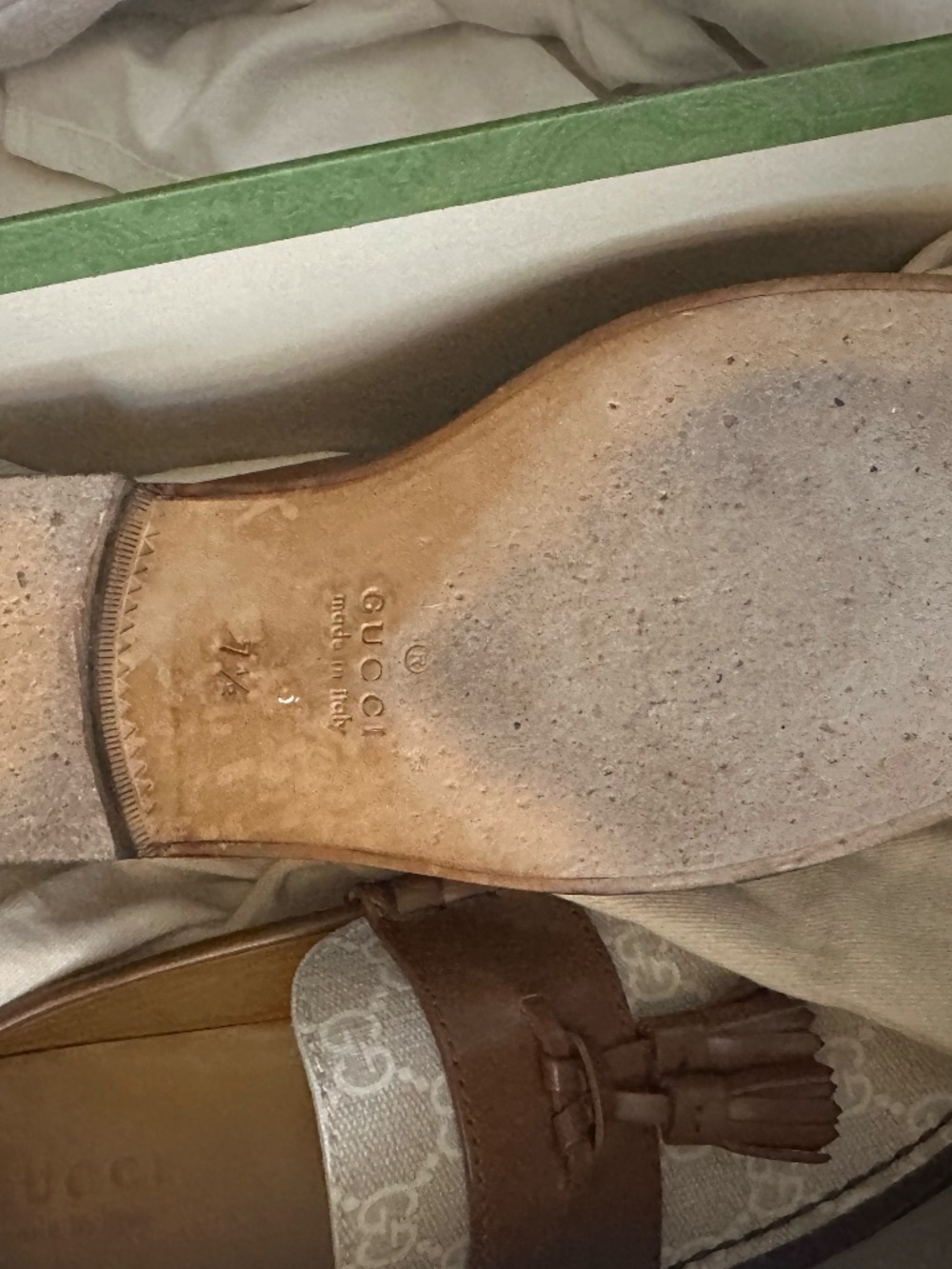 GUCCI GG Monogram Loafer With Tassel (+ original box and dust bags) - Picture 5 of 5